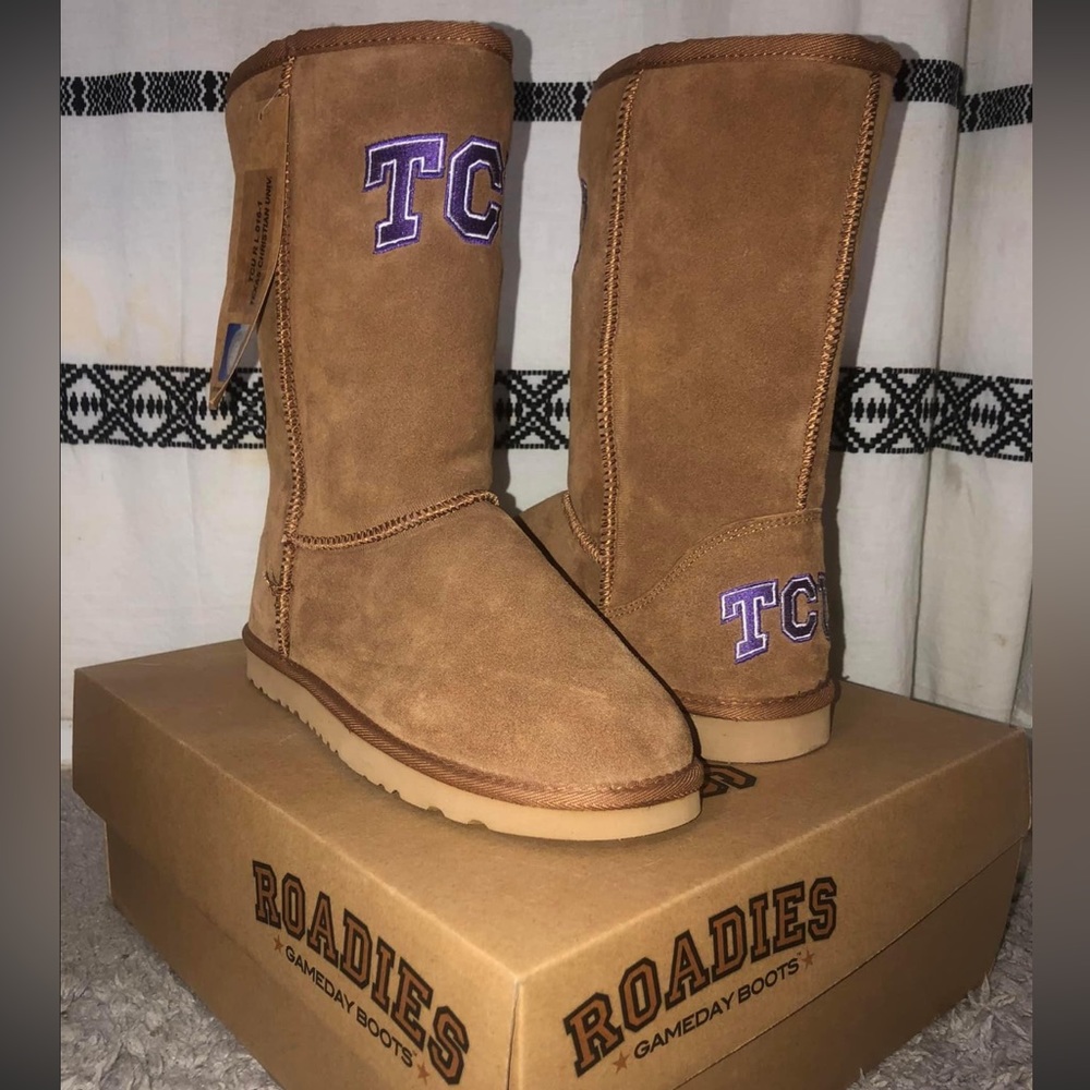 TCU embroidered wool lined Booties